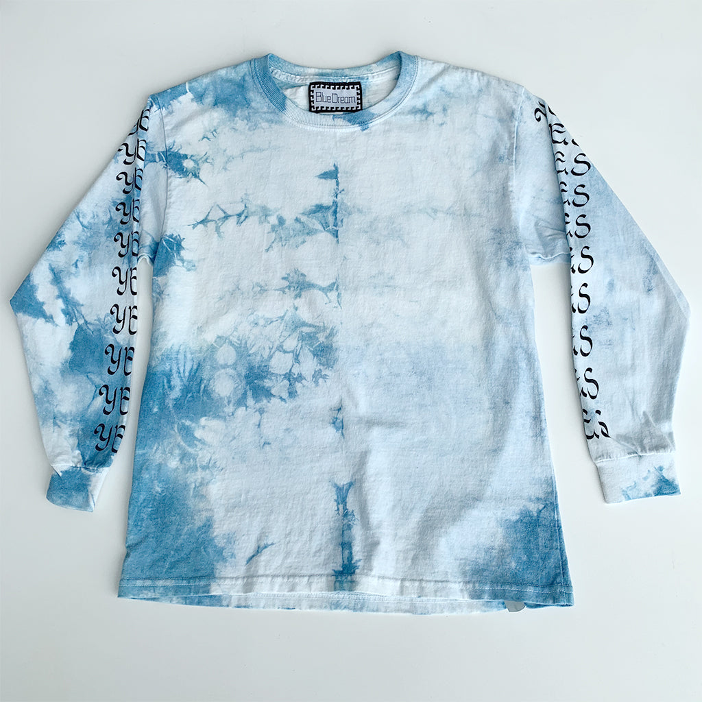 ★YESEYESEE★ YES Mock Neck LS Blue Sky Blue Brushed Shetland Crew Neck Jumper – Drakes US