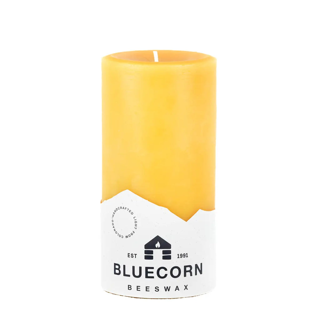 Bluecorn Piillar Beeswax Candles