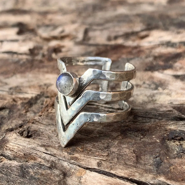 Silver Ethereal w/ Stones Ring