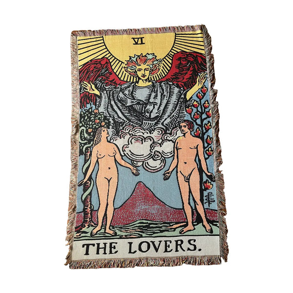 The Lovers Throw Blanket or Wall Hanging, 5x3 Foot