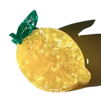 Lemon Fruit Claw Clip