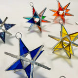 Stained Glass Moravian Star Ornament