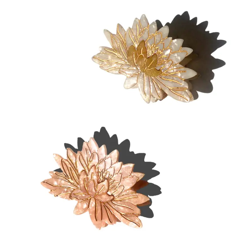 Waterlily Flower Claw Hair Clip