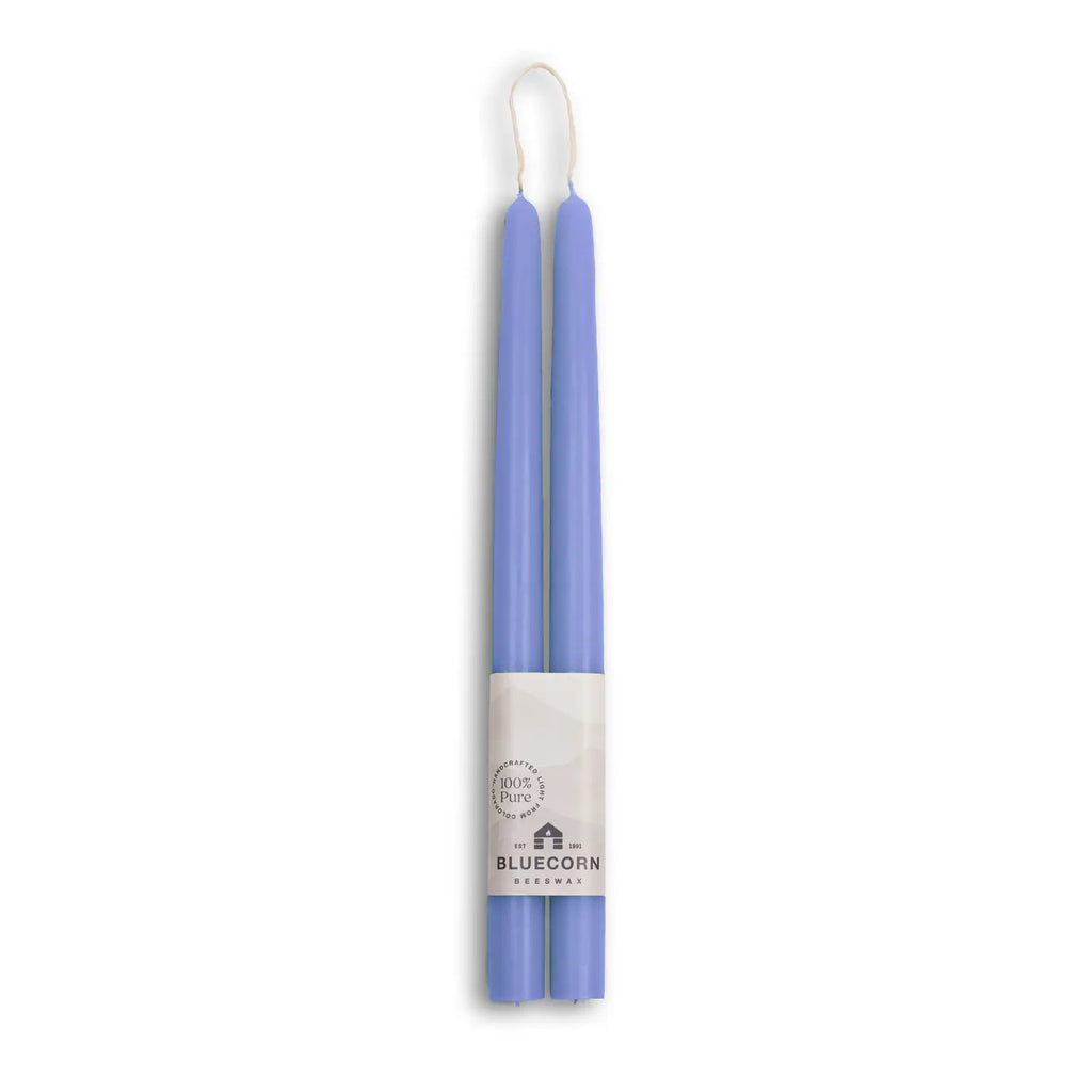 Bluecorn Beeswax Taper Candles