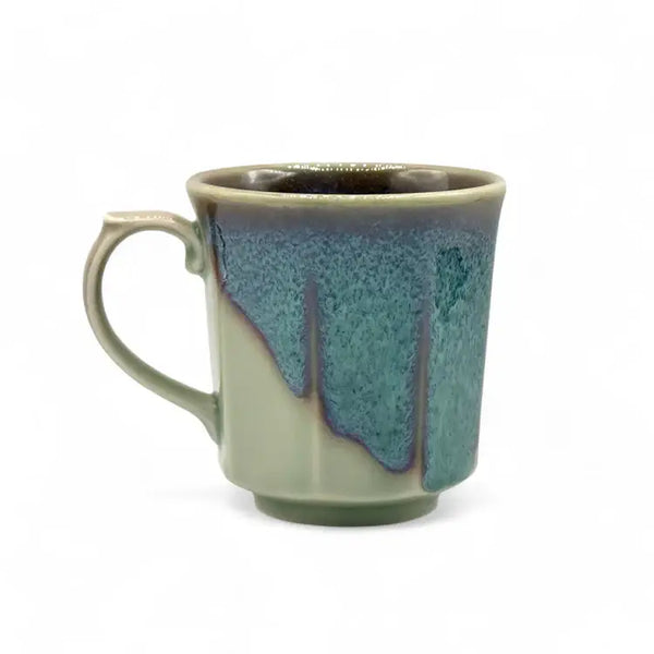 Hisuimaru Green Mino-Yaki Mug - Japanese Tea Mug