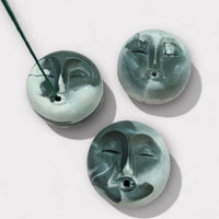 Maximalist Moon Face Dome Incense Holder