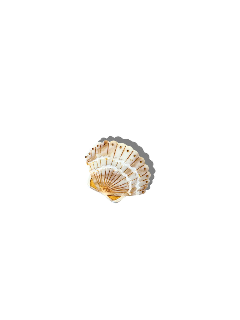 Golden Sand Mini Seashell Clip