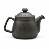 Kuro Nunome Matte Black Mino-Yaki Kyusu - Japanese Teapot