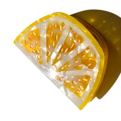 Citrus Slice Fruit Claw Hair Clip