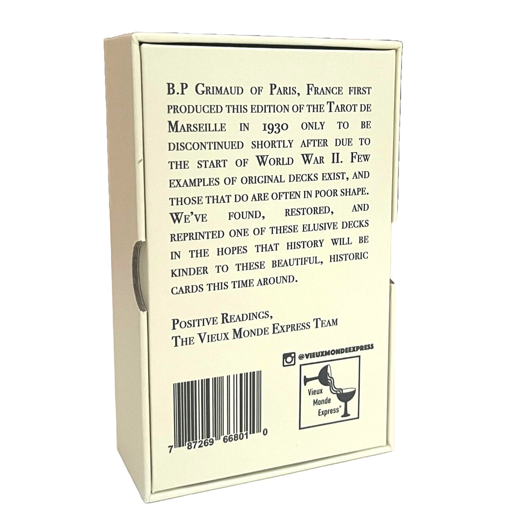 1930 Tarot De Marseille & Guide | Made in USA |