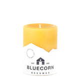 Bluecorn Piillar Beeswax Candles