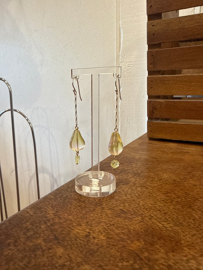 Pear Flower Earrings