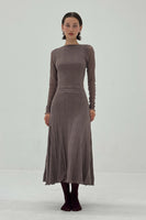 Mariposa Lace Backless Midi Dress