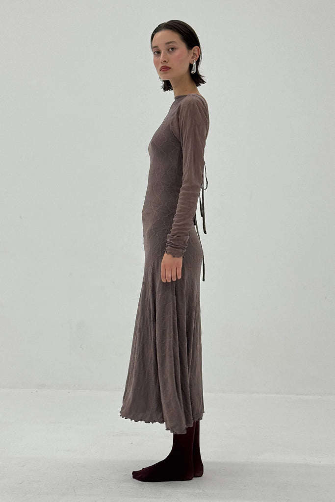 Mariposa Lace Backless Midi Dress