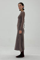 Mariposa Lace Backless Midi Dress