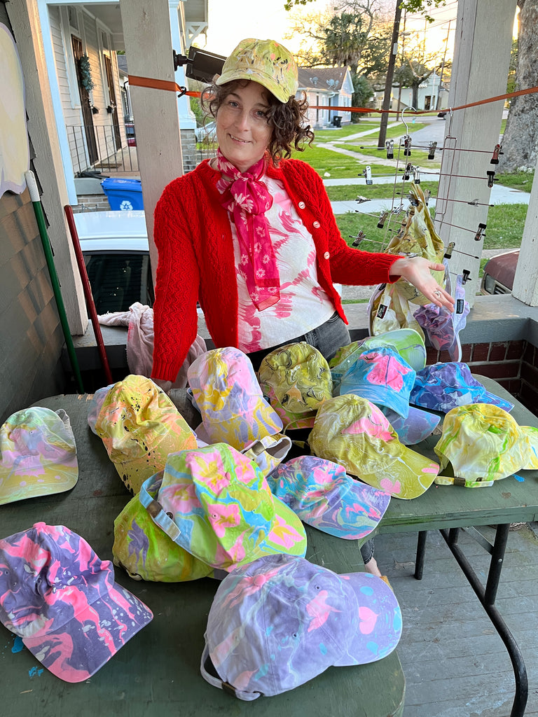 Marble Dyed Hats