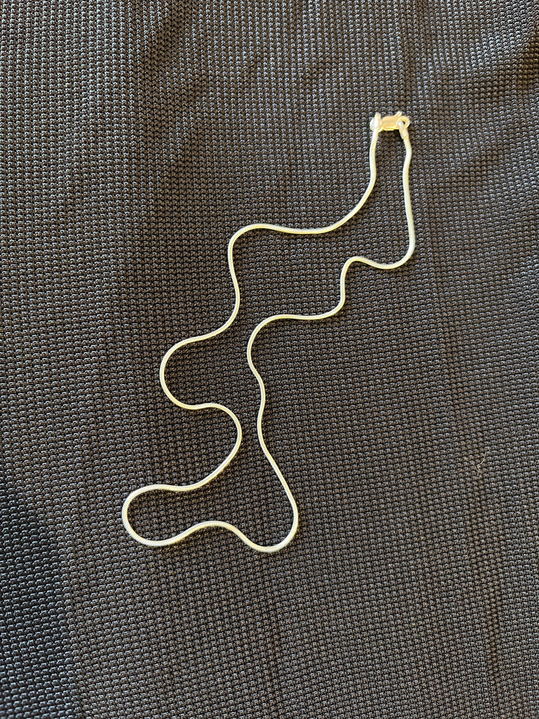 Sterling Silver Snake Chain Choker Necklace