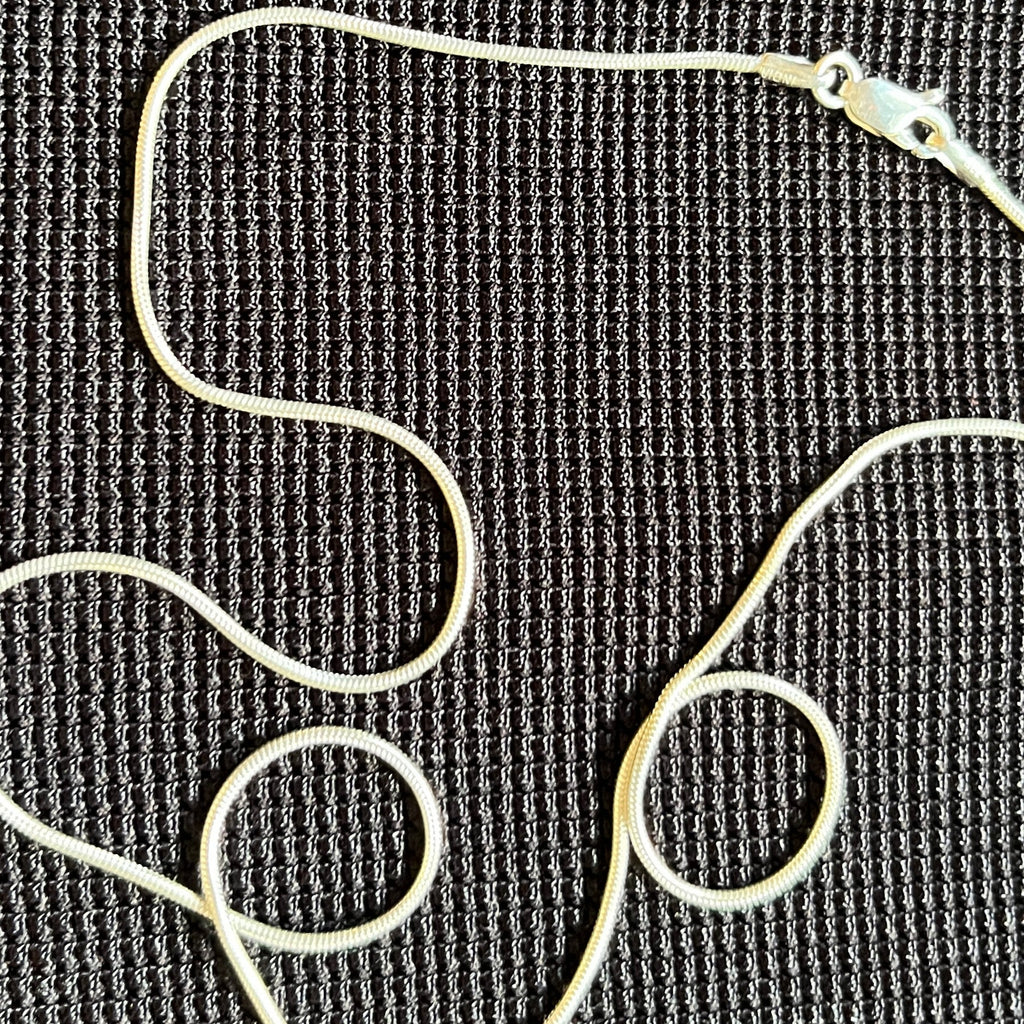 Sterling Silver Snake Chain Choker Necklace