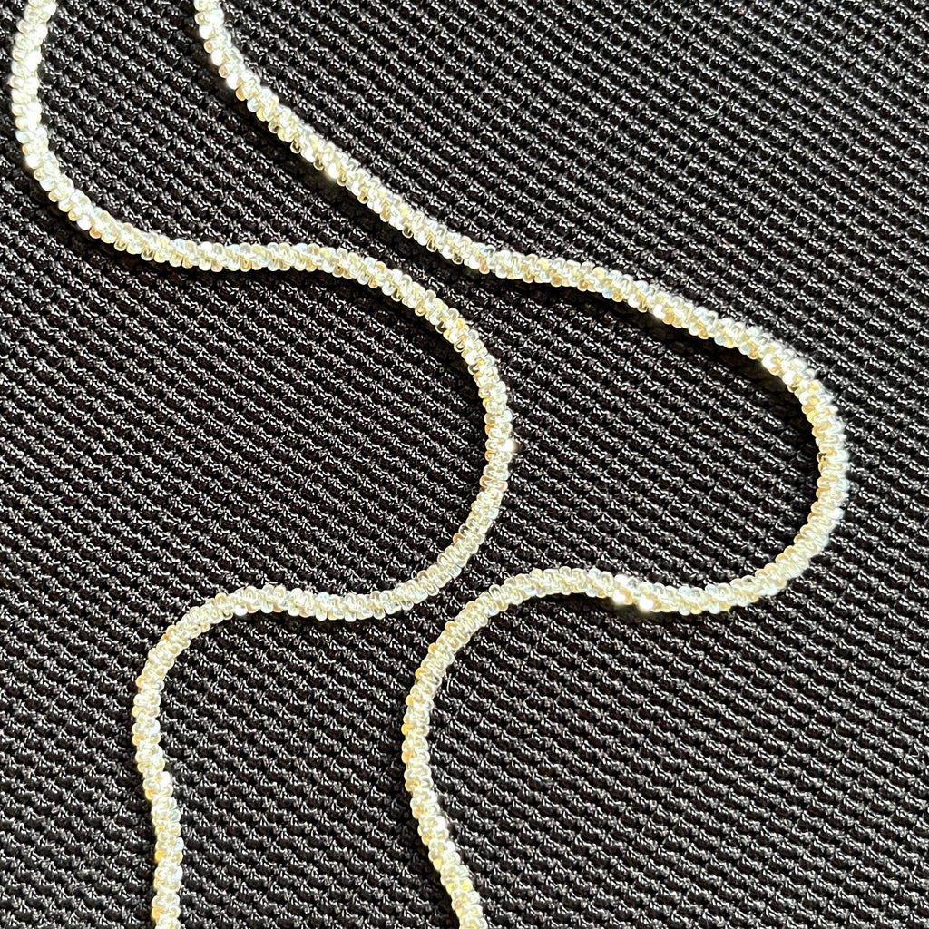 Sterling Silver Margarita Chain Choker Necklace