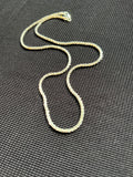 Sterling Silver Margarita Chain Choker Necklace