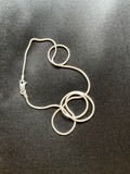 Sterling Silver Snake Chain Choker Necklace
