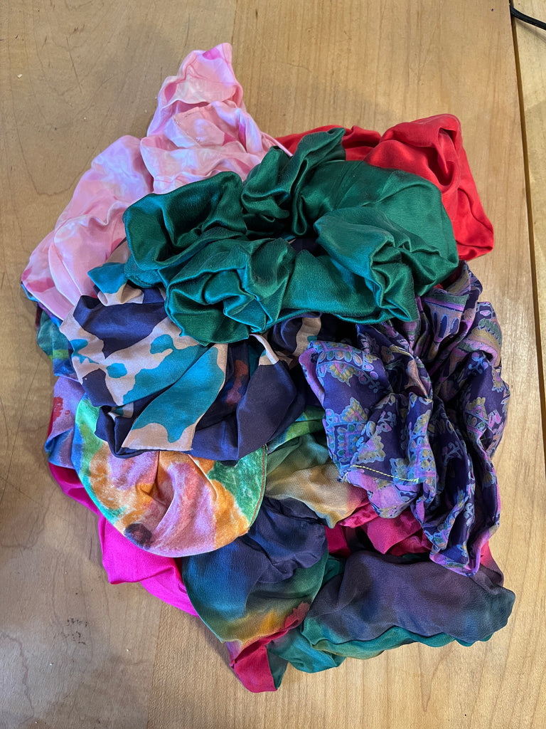 Recycled Silk Scrunchies