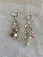 Sterling Silver Chain and Pearl Earrings