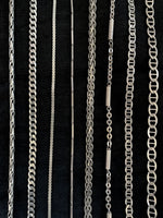 Curb Chain Sterling Silver Necklace