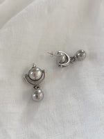 Hinged Ball Dangle Sterling Silver Earrings