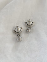 Hinged Ball Dangle Sterling Silver Earrings