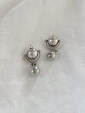 Hinged Ball Dangle Sterling Silver Earrings