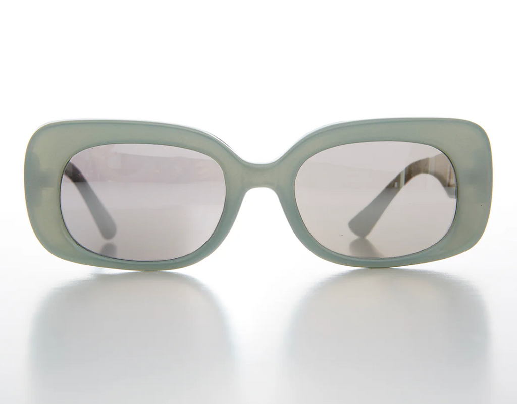 Thick Pastel Mod Retro Sunglass - Tutti - Blue