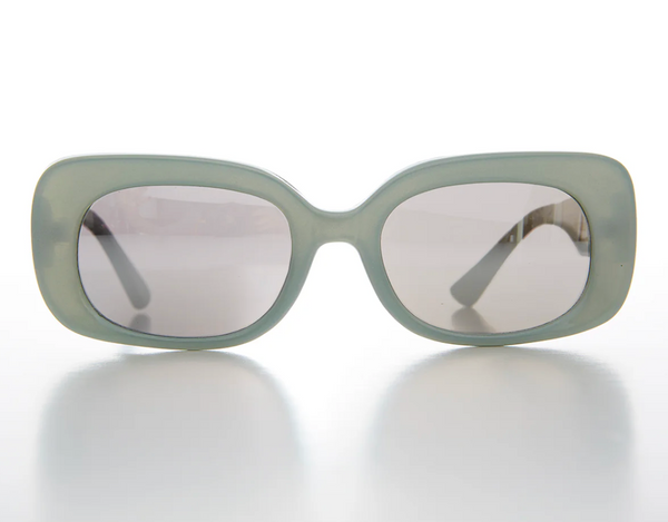 Thick Pastel Mod Retro Sunglass - Tutti - Blue