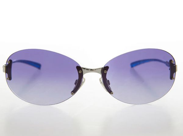 Large Oval Vintage Sunglasses - Eugena - all colors