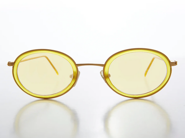 Oval Pastel Vintage Sunglasses - Bloom