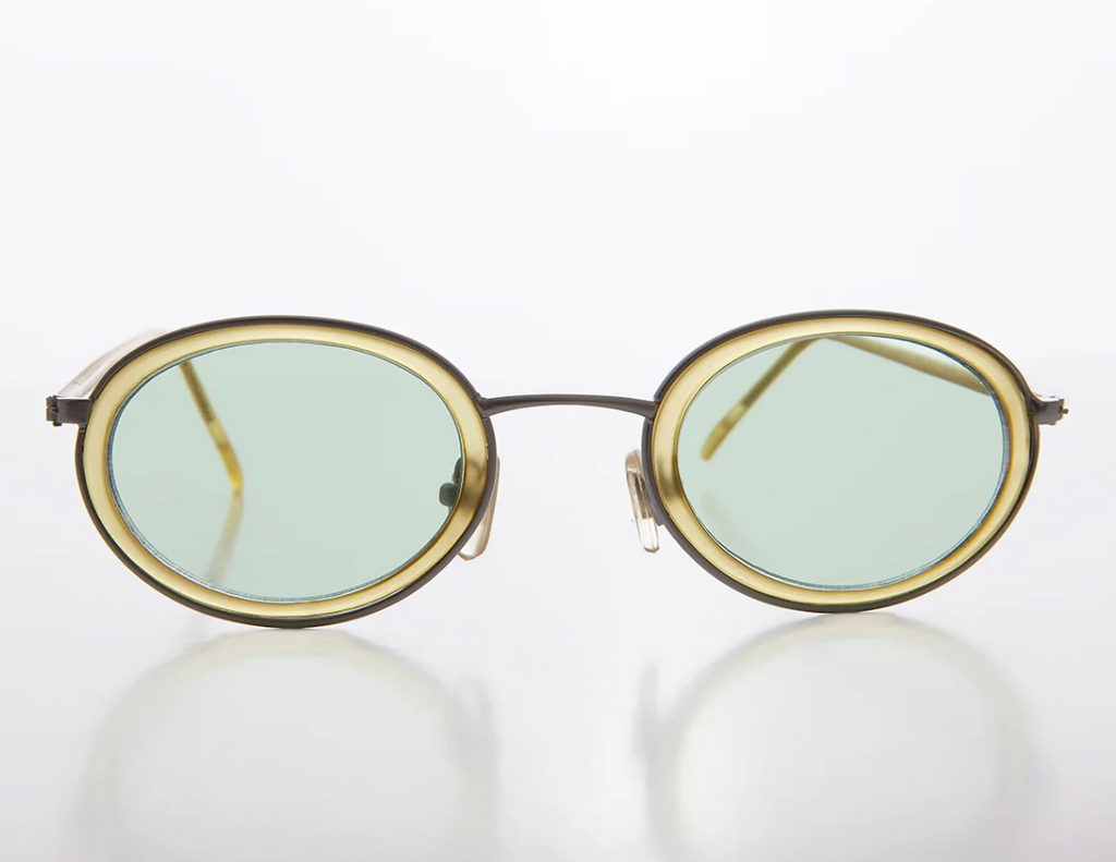 Oval Pastel Vintage Sunglasses - Bloom