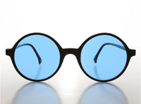 Round Sunglasses with Tinted Lenses - Viva - Blue