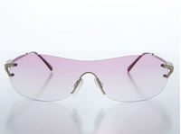 Wrap Around Mono Lens Vintage Sunglasses - Rosen - Purple