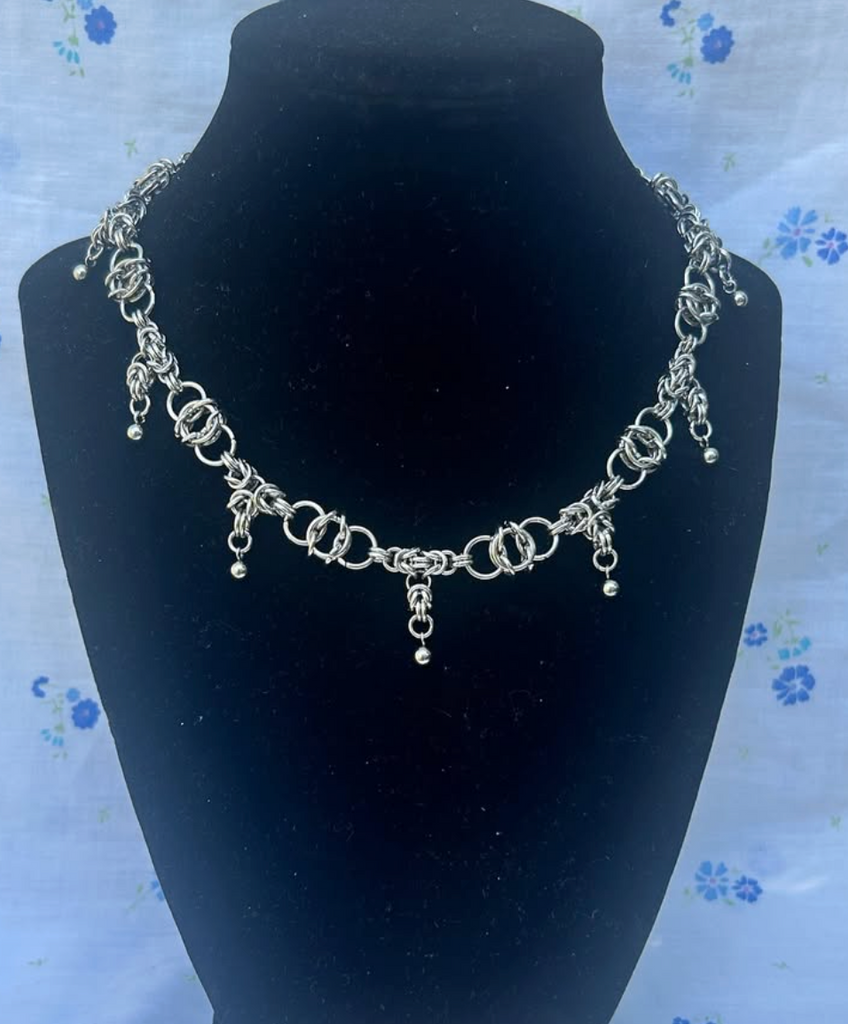 Chain Mail Stainless Steel Choker Necklace