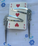 Chain Mail Stainless Steel Hair Clips (Pair)