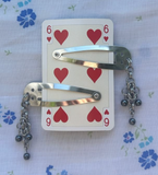 Chain Mail Stainless Steel Hair Clips (Pair)