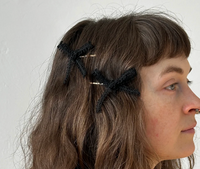 Lace Bow Bobby Pins