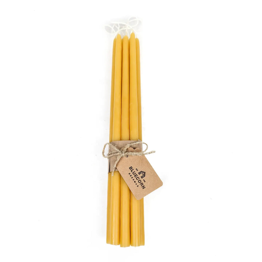 Thin Beeswax Taper Candles: Hand-Dipped, Elegant & Evocative