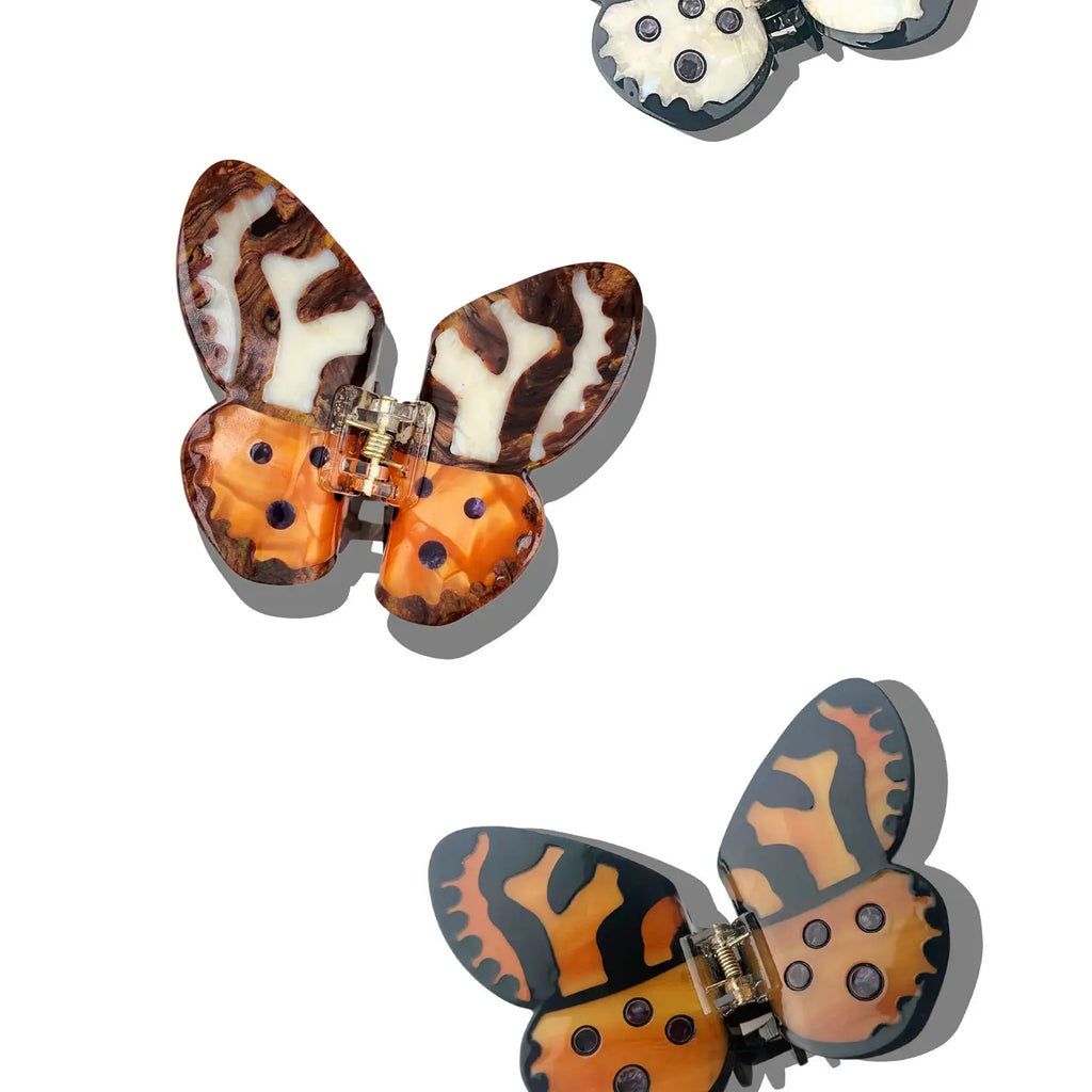 Tiger Moth Claw Hair Clip