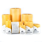 Bluecorn Piillar Beeswax Candles