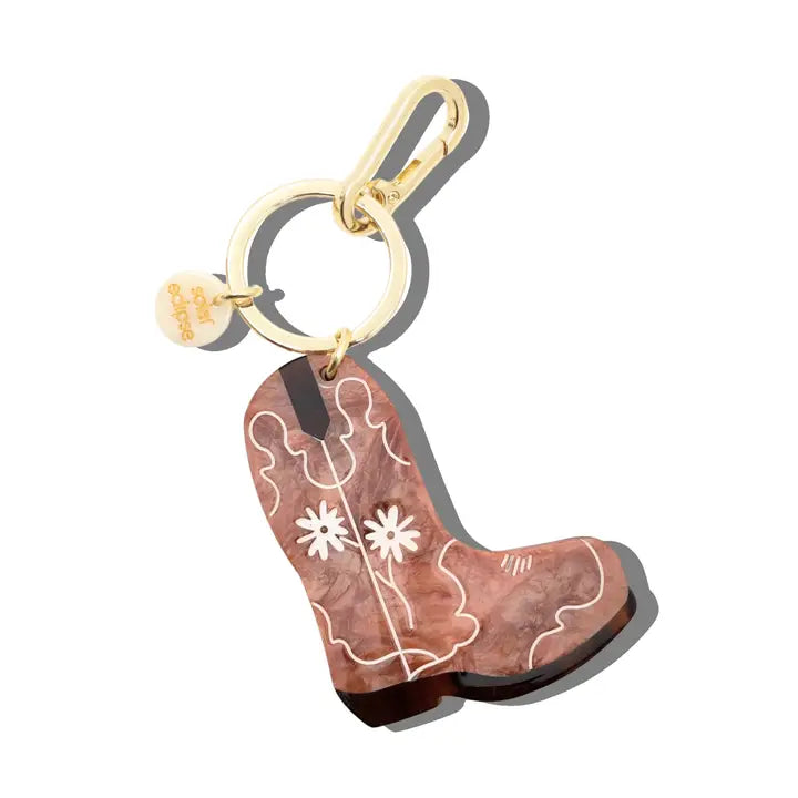 Daisy Cowboy Boot Charm + Keychain