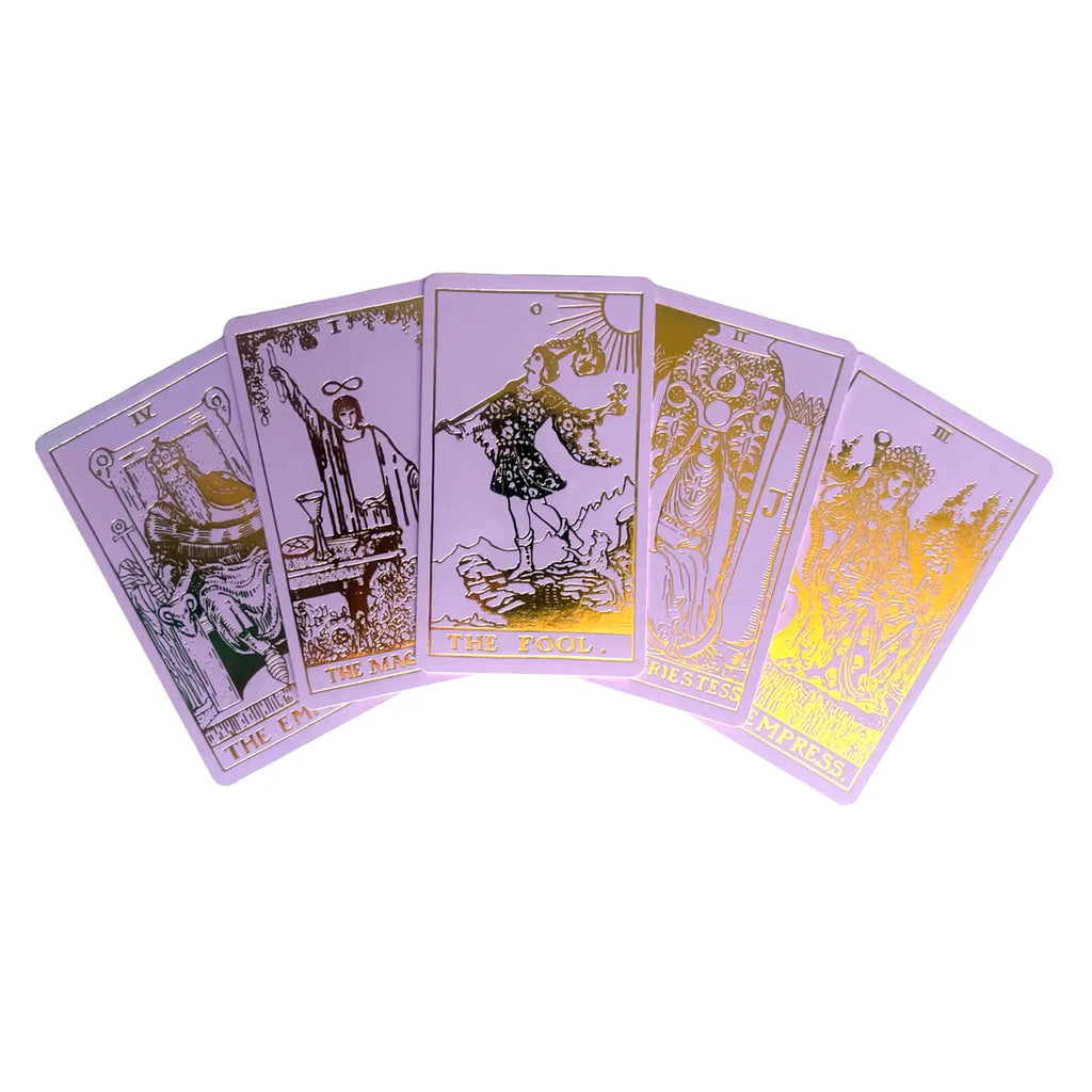 Lavender Gold Foil Tarot & Guide | Classic Tarot Design