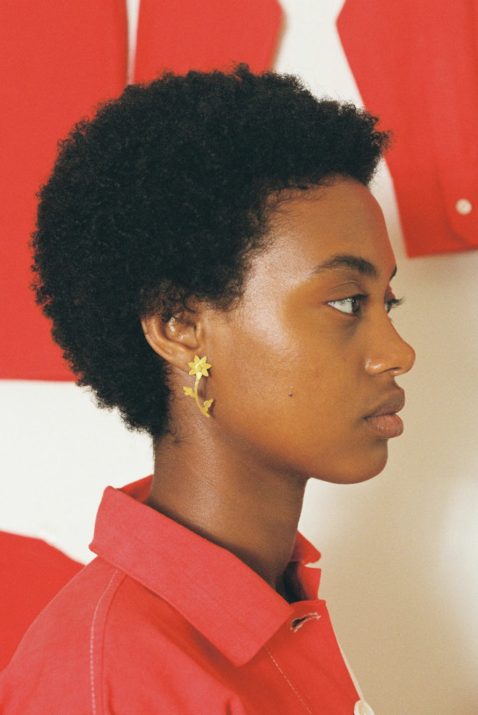 Cerezo Mini Gold Earrings
