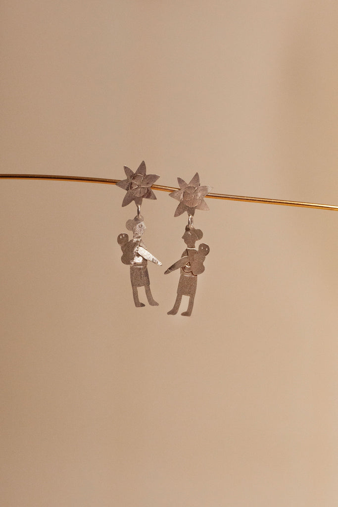 Mater Silver Earrings