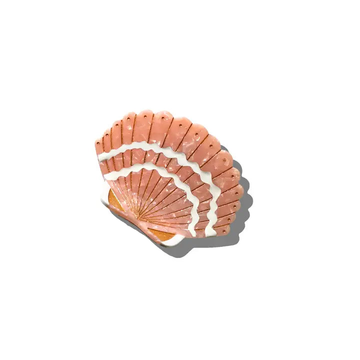 Pink Seashell Hair Claw Clip
